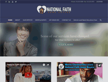 Tablet Screenshot of nationalfaith.org